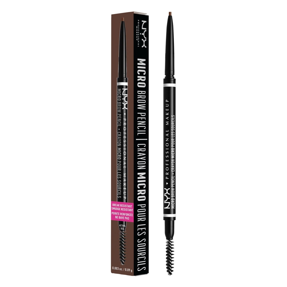 NYX Professional Makeup Micro Vegan Eyebrow Pencil, Chocolate, 0.003 oz