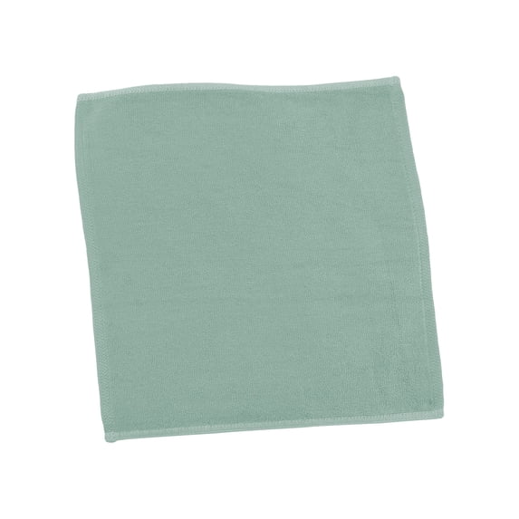 BambooMN Brand - 6 Super Soft 12" x 12" Bamboo Cotton Wash Cloth (70% Rayon from Bamboo, 30% Organic Cotton) - 535 GSM - Sage Green