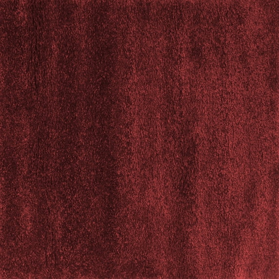 Ahgly Company Indoor Square Abstract Red Contemporary Area Rugs, 4' Square