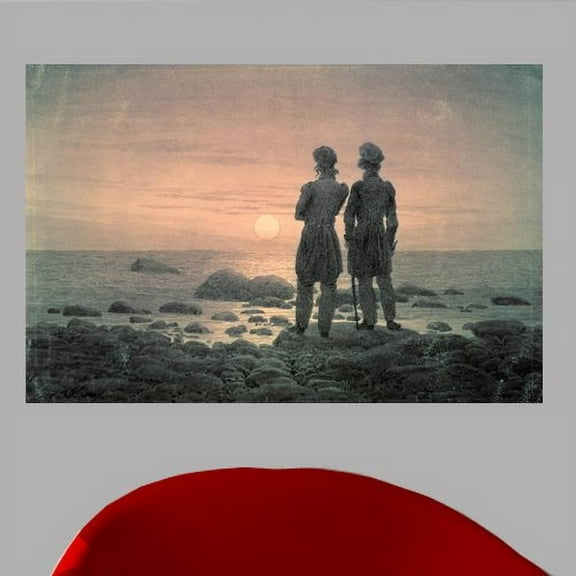 Wallhogs Friedrich Two Men by The Sea Wall Mural