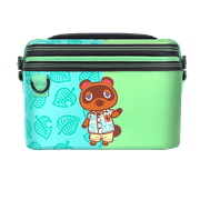 PDP Gaming Pull-N-Go Travel Case: 2-in-1 with Built-in Console Stand, Removeable Straps and Interchangeable Dividers: Animal Crossing Tom Nook, Nintendo Switch, Switch Lite and OLED