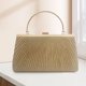 thumbnail image 5 of Bolso de mano de noche para mujer, bolso de banquete elegante con cadena plisada para mujer (champán) Ehuebsd Para Estrenar, 5 of 6