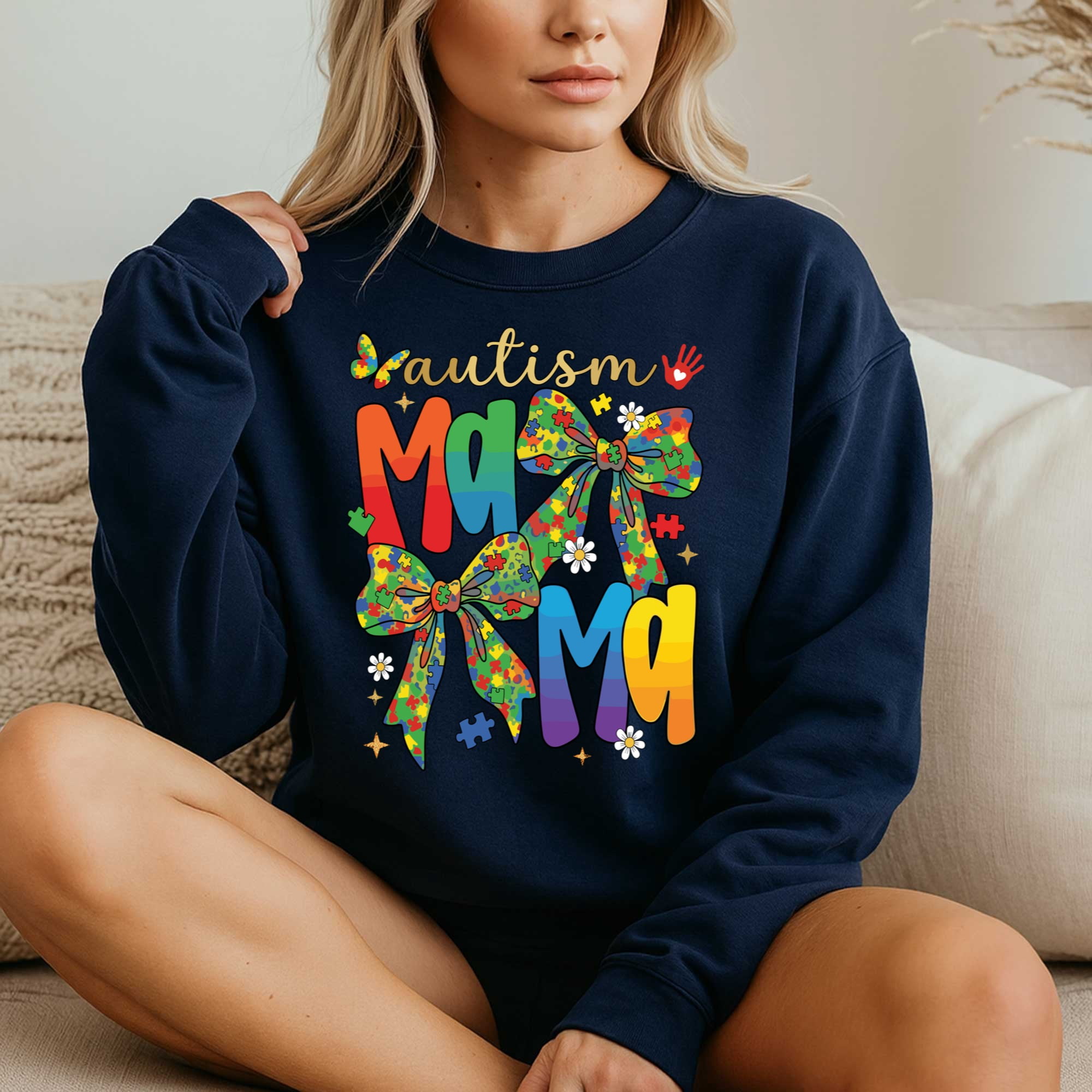 Autism Mama Shirt, Neurodiversity Support Tee – T-Shirt, Hoodie & Sweatshirt – Autism Awareness – Supportive Moms