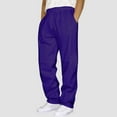 thumbnail image 2 of RMGVDSD Mens Stretch Dress Pants Mens Sweatpants Trendy Casual Pants Solid Color Track Trousers With Pocket Lightweight Trousers Pants, 2 of 5
