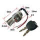 thumbnail image 2 of Cerradura de encendido para motocicleta, caja de batería, cerraduras seguras, ligeras y portátiles con 2 llaves, cerradura de cilindro de batería para, 2 of 8