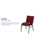 thumbnail image 4 of Flash Furniture HERCULES Series Heavy Duty Burgundy Patterned Fabric Stack Chair, 4 of 12