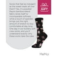 thumbnail image 7 of MeMoi Sweet Treats Cake Bamboo Blend Crew Novelty Socks - Womens - Female, One Size, Black, 7 of 7