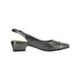 thumbnail image 2 of Trotters Womens Dea Woven Leather Woven Slingback Heels, 2 of 3