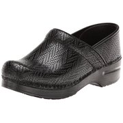 Angle View: Dansko Womens Professional Woven Leather, Black, 39