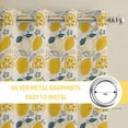 thumbnail image 6 of Summer Lemons Kitchen Curtains Window Panels, Modern Botanical Leaves Vintage Insulated Window Treatment Curtain, Grommet Curtains for Bedroom/Living Room/Bathroom, 2 Piece 27.5"Wx39"L, 6 of 8
