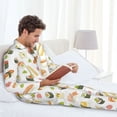 thumbnail image 6 of Uemuo Sushi and Rolls Pattern 2-Piece Loungewear Set - Men’s Soft Sleepwear, Cozy Winter PJs, Comfy Sleep Set-X-Large, 6 of 7