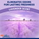 thumbnail image 4 of Hartz Home Protection Almohadillas perfumadas para eliminar olores para perros, superabsorbentes y sin fugas, aroma a lavanda, tamaño normal, 50 unidades, 4 of 7