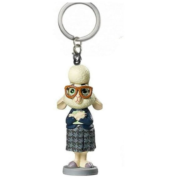 Zootopia Assistant Mayor Bellwether Lamb PVC Key Ring Keychain Ornament Charm 3”
