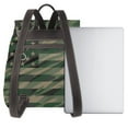 thumbnail image 3 of Easygdp Jungle Green Camo USA Flag Mochila de Cuero para Mujeres, Bolso de Hombro, Bolsos de Mano de Moda para Trabajo y Viajes, 3 of 4