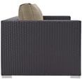 thumbnail image 3 of Modway Convene Outdoor Patio Loveseat in Espresso Mocha, 3 of 5
