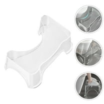 PENIKOKO 1Set Rectangular Transparent Toilet Stool Potty Training Aid Step Stool for Children Toddlers Adults Home Use