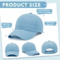 thumbnail image 2 of Bocaoying 3 Pack Toddler Baseball Cap for Boys & Girls 1-2 Years, Adjustable Washed Cotton Hat for Summer Sun Protection, 2 of 7