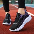 thumbnail image 2 of Sopiago Cute Shoes Womens Platform Sneakers PU Leather Platform Shoes Walking Shoes for Women Purple,39, 2 of 6