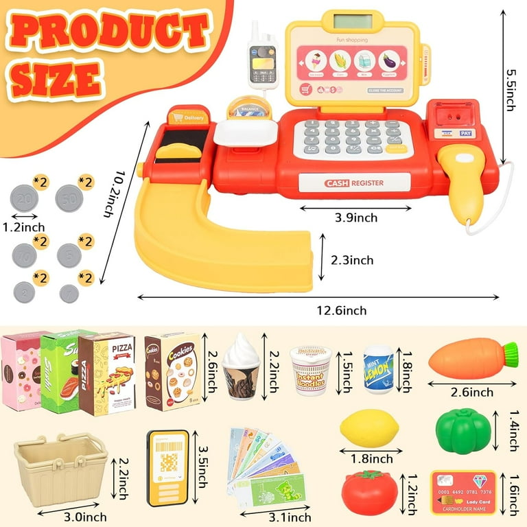 Kids Toy Cash Register,Kid Educational Toys,Kids Shop Play Toy for