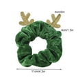 thumbnail image 2 of Chouchou en Flanelle de Noël avec Bois de Cheval Mignon, Élastique pour Queue de Cheval, 2 of 10