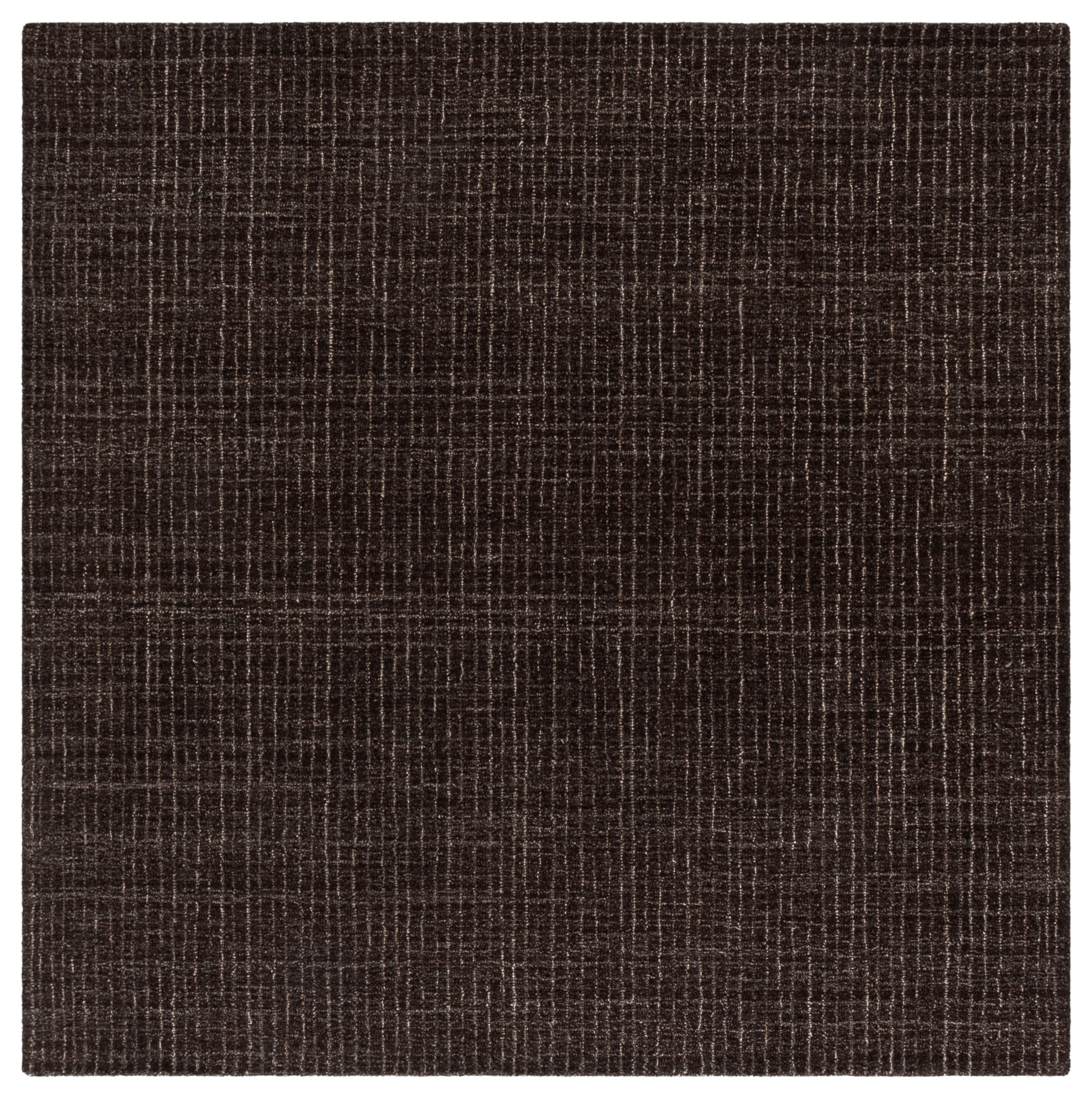 Safavieh Abstract Delia Distressed Wool Area Rug, Dark Brown, 6' x 6' Square