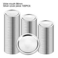 thumbnail image 1 of Canning Lids Metal Sealing Jar Lids Replacement Split-Type Can Caps, Wide Mouth, 86mm, 100pcs, 1 of 8
