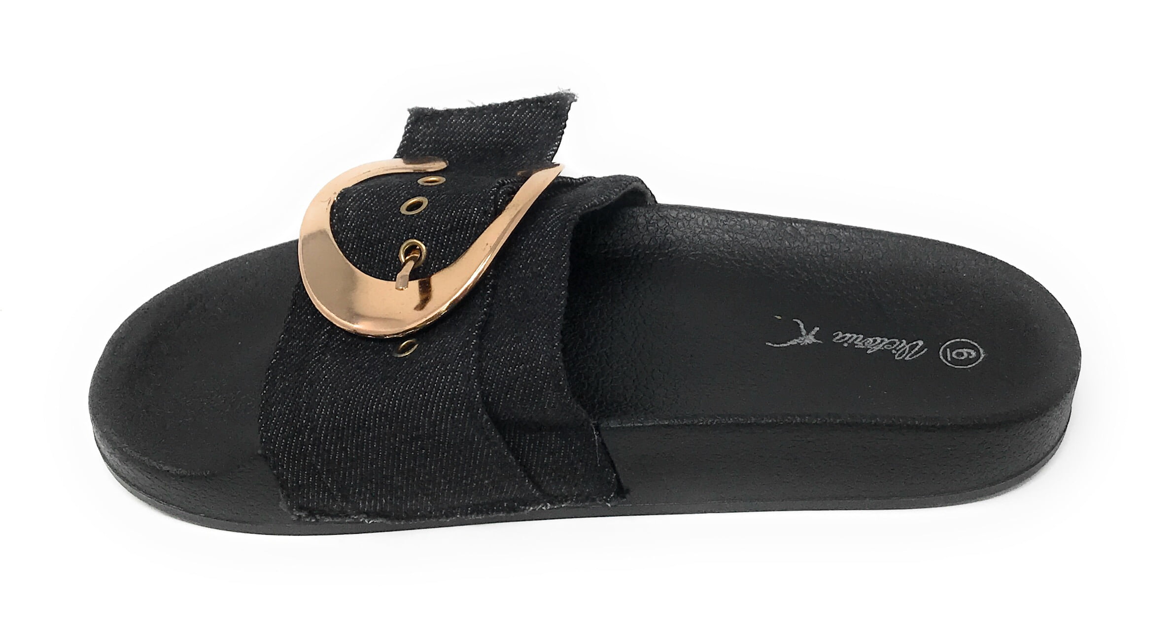 Victoria K Buckle Footbed Slide Sandal (Women's)