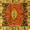 thumbnail image 1 of Ahgly Company Indoor Square Persian Yellow Traditional Area Rugs, 3' Square, 1 of 4