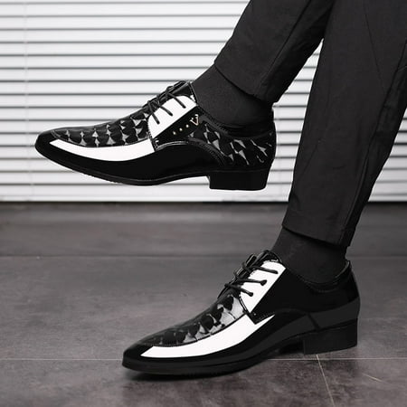 

Men Lace Business Leather Shoes Casual Comfortable Dress Shoe Male Suit Shoes