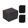 thumbnail image 4 of jinwen Trading Card Deck Box Card Holder Display for Baseball Card Collectible Card Black Orange, 4 of 9