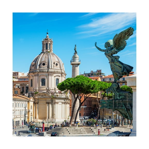 Trademark Fine Art 'Dolce Vita Rome 3 The City of the Italian Angels' Canvas Art by Philippe Hugonnard