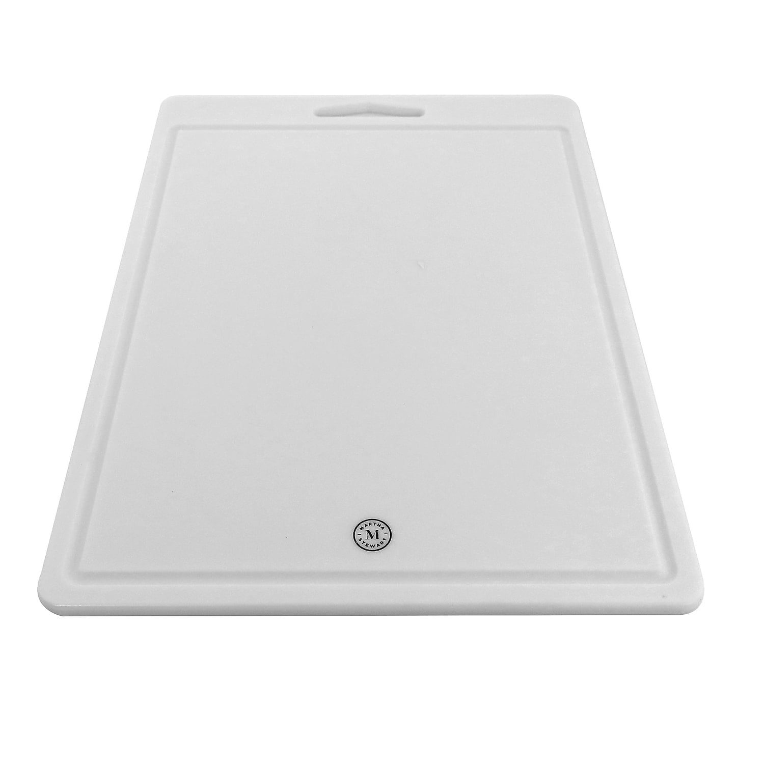 Martha Stewart 12" x 8" and 16" x 12" Plastic Cutting Board White 935116550M