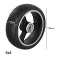 thumbnail image 1 of Mosiee Pneu de Trottinette Électrique de 5 Pouces en Caoutchouc, Pneu Non Gonflable 5.5X2, Plein, Résistant à l'Usure, Pneu de Remplacement, Ensemble Roue Complète, 1 of 9