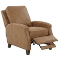 thumbnail image 3 of Comfort Pointe James Saddle Brown Faux Leather Push Back Recliner, 3 of 5