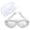 Greyish White, variant on BIMZUC Adult Men Women Swimming Goggles Anti-Fog UV Protection Electroplating Swim Glasses, Silicone Waterproof Eyewear (Red, 7.87 inches / 20 cm)