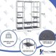 thumbnail image 5 of Organizador Armable de 12 Secciones Closet Portatil de Tela y Aluminio Moderno para Hogar e Interior Color Gris, 5 of 7