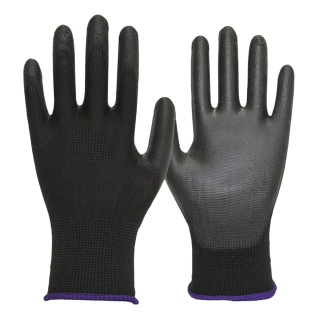 YSNOOWE 3 Pares Guantes De Trabajo Resistentes Y Transpirables Para Uso General Color Negro