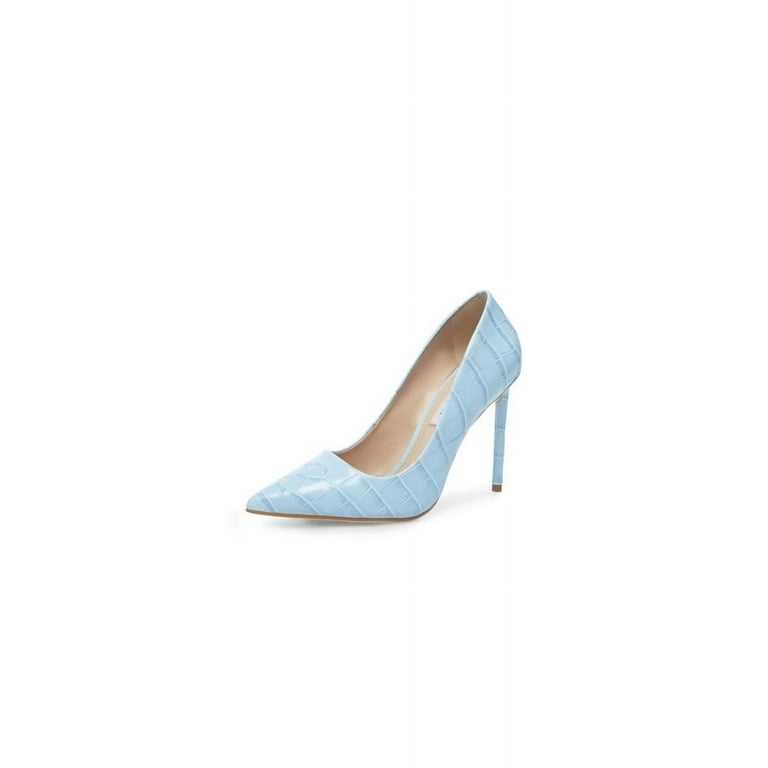 Steve Madden Vala Blue Pointed Toe Stiletto Shoes Heels For Womens