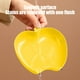 thumbnail image 5 of Platos llanos con forma de manzana | Platos de plástico aptos para lavavajillas y microondas | Platos reutilizables e irrompibles para niños, ideales para cocina y camping | 8,5 x 8 cm, 5 of 6