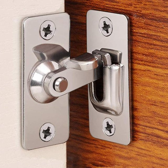 Betterlifefg-304 Gancho de bloqueo de gancho de hebilla de ángulo recto de 90 grados de acero inoxidable para puerta corredera. Afortunado Sencillez