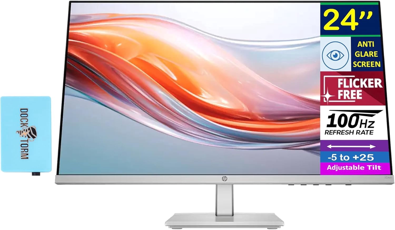 HP 27ER, 27 inch Ultra-Thin LED Backlit Monitor with Technicolor