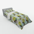 thumbnail image 3 of Ambesonne Floral Bedding Set 4 Pcs, Pastel Wildflower Leaves, Queen, Yellow Green Pale Blue, 3 of 3