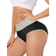 thumbnail image 4 of INSPIRAR CHIC Ropa Interior de Mujer Control de Abdomen de Cintura Alta Breve a Rayas XL Negro, 4 of 4