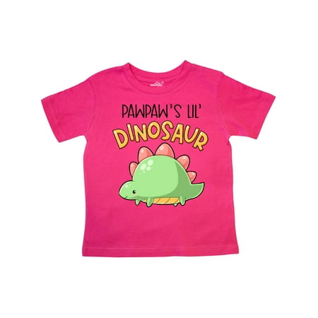 

Inktastic Pawpaw s Lil Dinosaur with Cute Stegosaurus Gift Toddler Boy or Toddler Girl T-Shirt