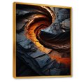 thumbnail image 2 of Designart "Inflection Spiral With An Infernal Touch IV" Abstract Spirals Floater Framed Canvas Art Print, 2 of 5