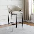 thumbnail image 2 of Chadwick Fabric Upholstered Bar Chair Beige (Set of 2), 2 of 12