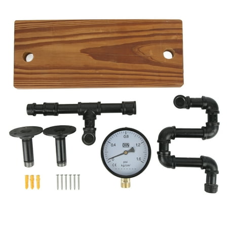 Retro Water Pipe Rack,Wrought Iron Wall Shelf Wall Mounted Shelf Wall ...