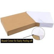 SJPACK Shipping Labels with Rounded Corner, 8.5 x 5.5 Inches Half Sheet Self Adhesive Shipping Address Labels for Laser and Inkjet Printer, 200 Labels(8.27x5.32)