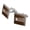 Silver, variant on Dodo Bird Preservation Society Square Cufflink Set - Silver or Gold