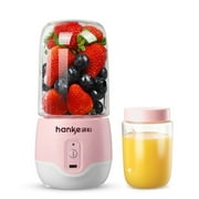 Anself Portable Blender Portable Juicer Moderate Size Smoothie Juicer Cup 4 or 6 Blade 1200mAh Rechargeable-Battery for Home Travel Sports Gym